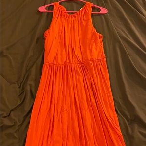 Orange maxi dress